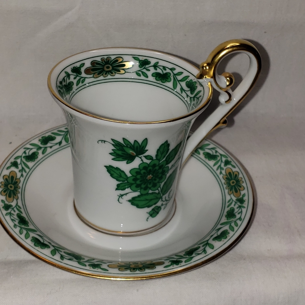 Vintage Kaiser Schonbrunn Demitasse Set West Germany Mid-20th Century